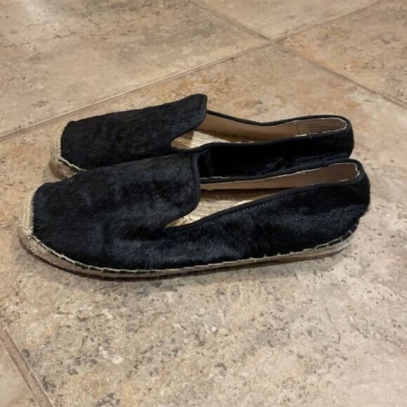Steven by Steve Madden Lanii Black Calf Hair Espadrilles Shoes Womens Size 8.5 - Picture 5 of 12